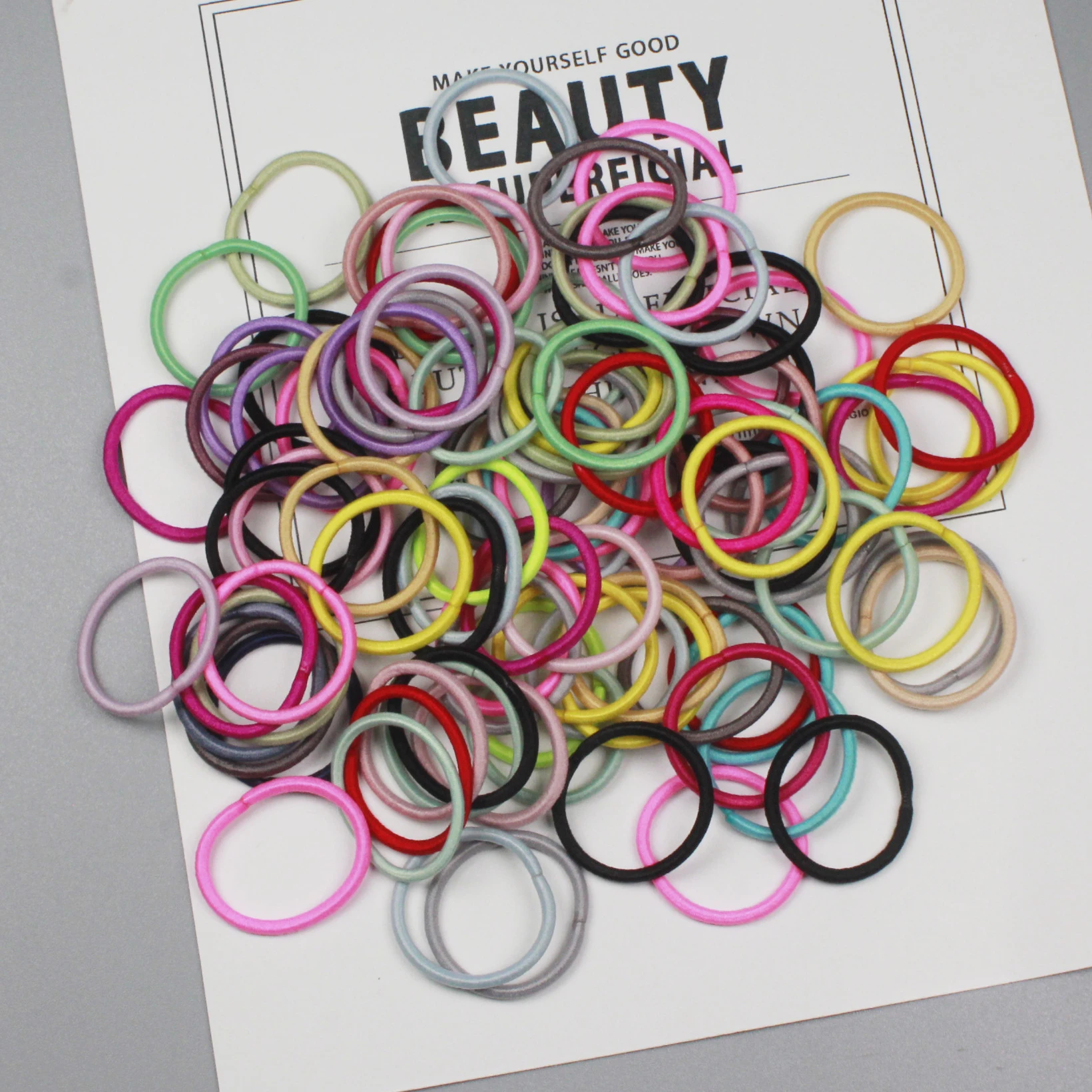 Small Hair Tie 2mm Hair Accessories Hair Bands Headband 100 Pcs