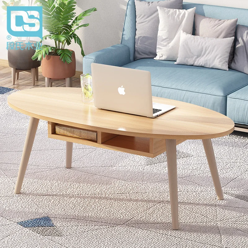 Скандинавский чайный столик из твердой древесины небольшой семейный кофейный с