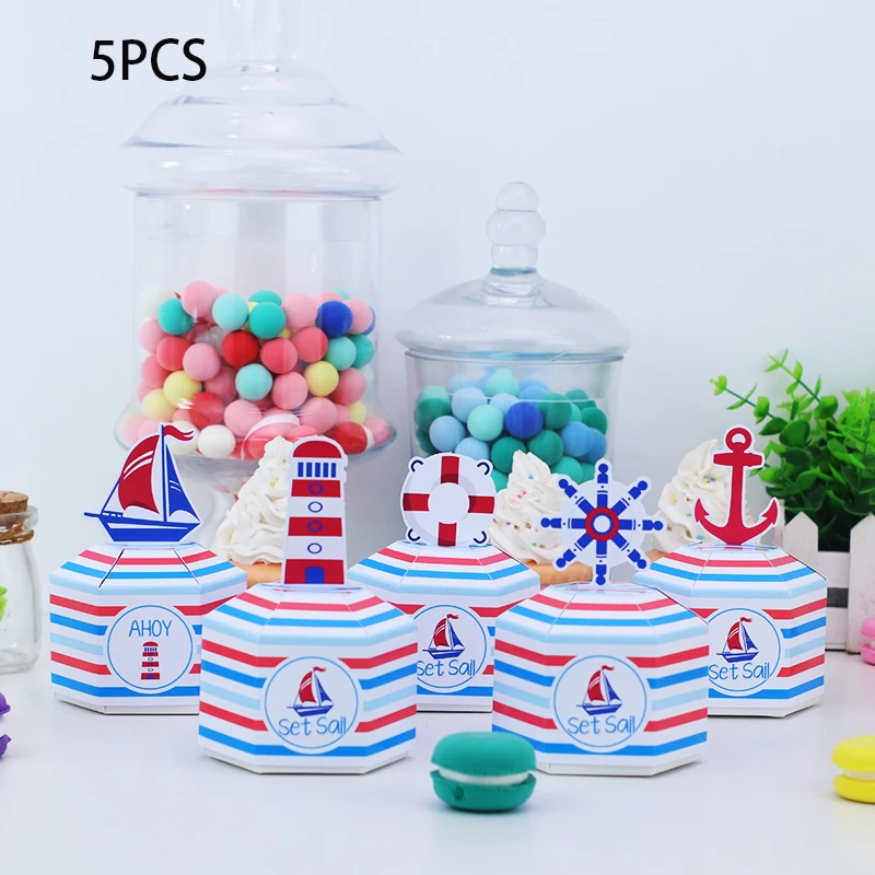 Sailboat Nautical Theme Party Supplies Paper Straws Kids Birthday