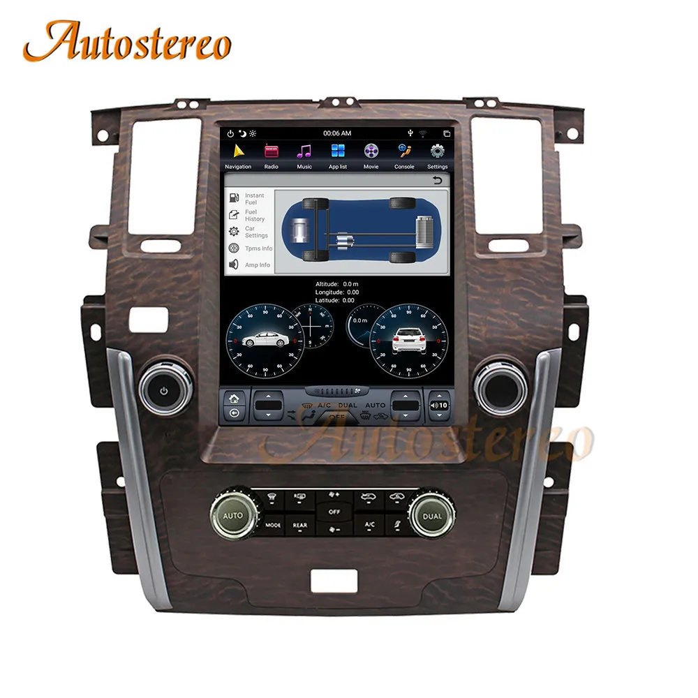 13.6 Android 9 Tesla style Car GPS Navigation For Infiniti QX80 2016-2020 Multimedia Head Unit No DVD Player Radio Tape Recorder