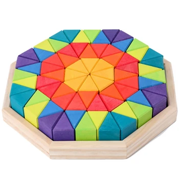 

72Pcs Big Triple-Cornered Building Blocks DIY Stacking Toys Early Childhood Educational Toy