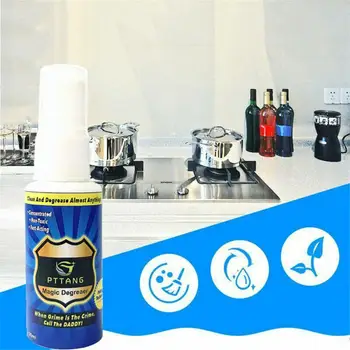 

Kitchen Clean Grease Cleaning Agent Kitchenware Descaling Detergent Multi-purpose Cleaner 30ml BBQ Grate Pots Pans Cleaner