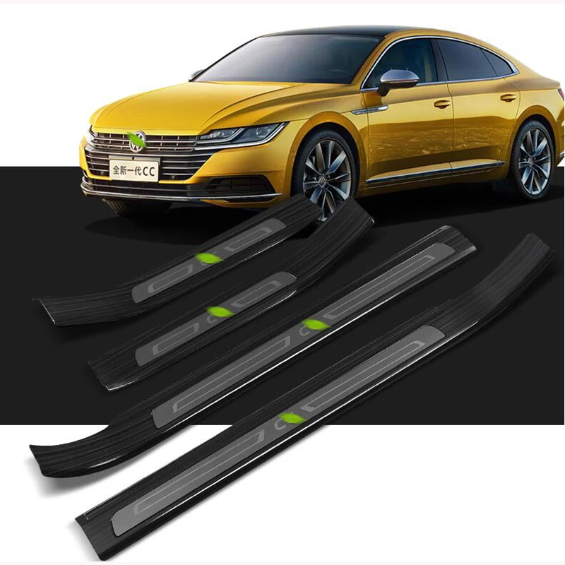 2019 для нового Volkswagen CC порог Добро пожаловать педали интерьера украшения|Буксиры