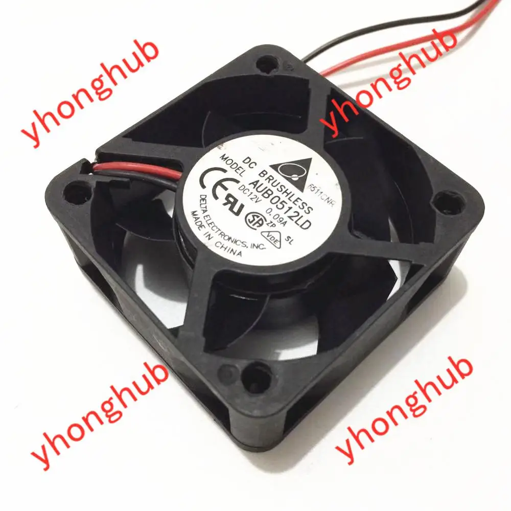 

Delta AUB0512LD DC 12V 0.09A 50x50x20mm 2-Wire Server Cooler Fan