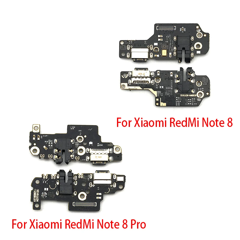 10 шт./лот, зарядное устройство usb порт плата гибкий кабель для Xiaomi Redmi Note 8 Pro док-разъем с микрофоном