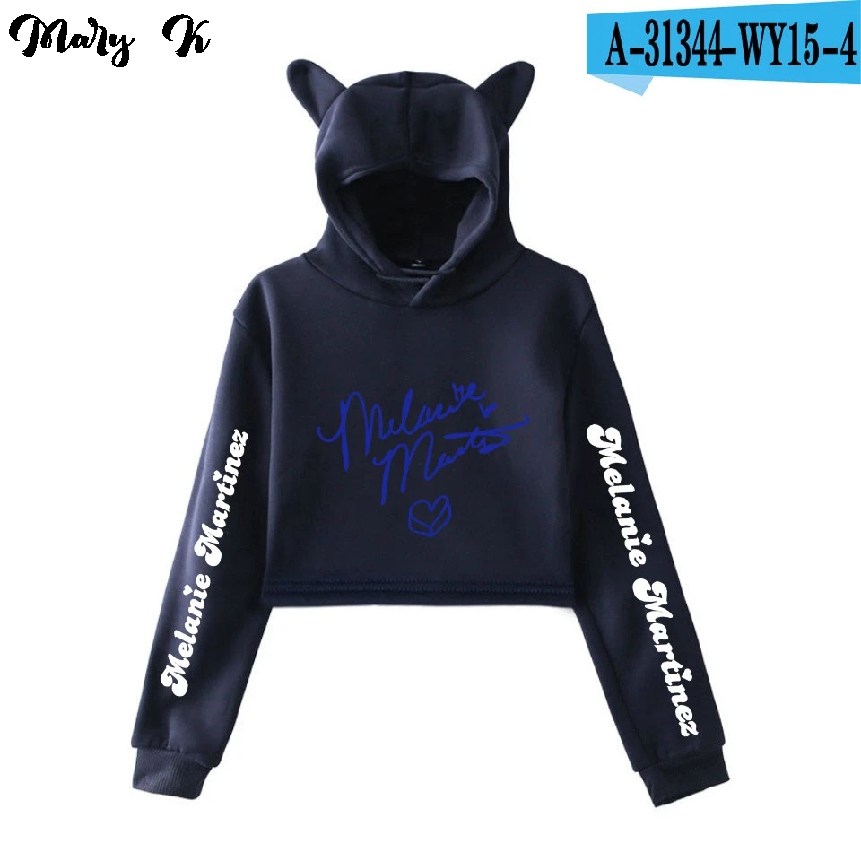 Melanie Martinez K-12 Crop Hoodie Sweatshirts Women Cat Pullover Girl Kawaii Harajuku Tracksuit 14