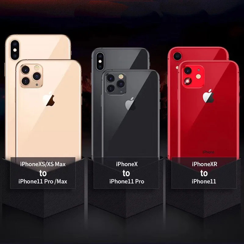 Защитная пленка для объектива камеры iPhone X/XS/XR/XSMax на Iphone 11/Pro Max с защитой от