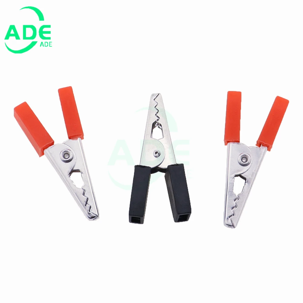 Red Black Alligator Clips Crocodile Terminal Test Electrical Battery Crocodile Clamp 35mm