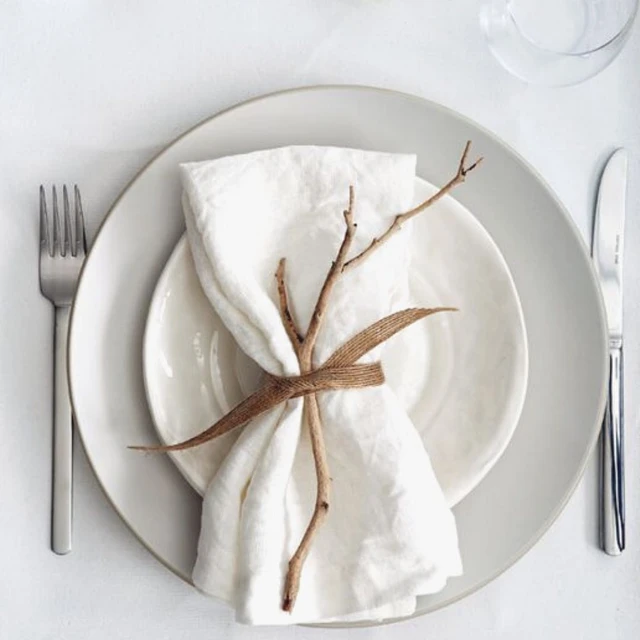 Linen Napkins Cloth Napkins Dinner Cocktail Wedding Napkins Bulk Table Napkins  Napkin on the Table 