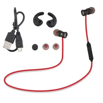

Magnet Metal Sports Bluetooth Earphone Wireless Earbud Stereo Headset With Mic