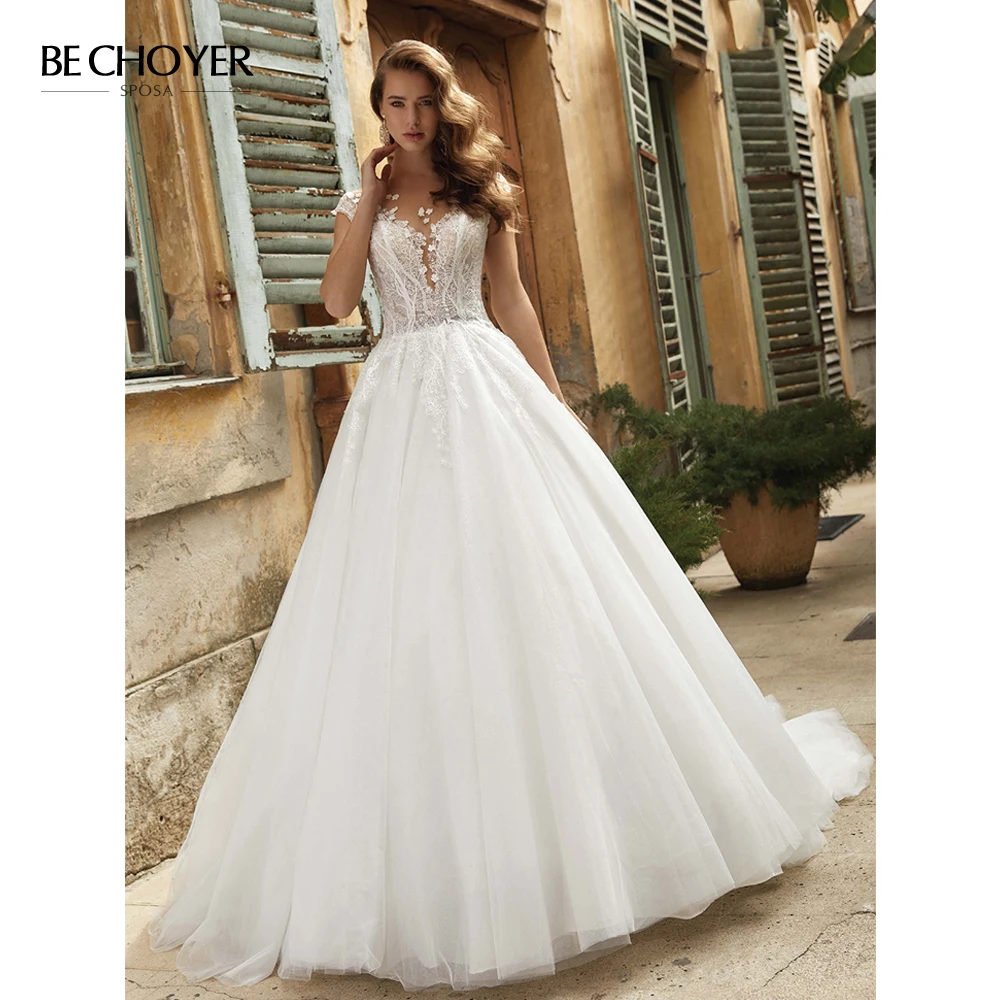 Vestido de Noiva/свадебное платье с 3D цветочной аппликацией v образным вырезом бисером и