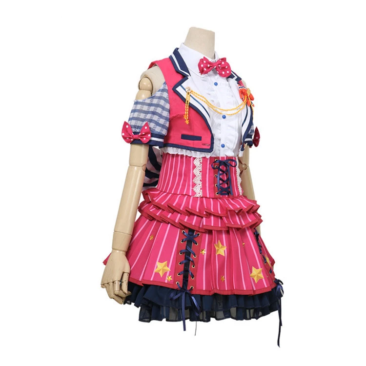 Аниме Bang Dream! Поппин вечерние Веселые Звезды Косплей Костюм Униформа Hanazono Tae Хэллоуин платья B