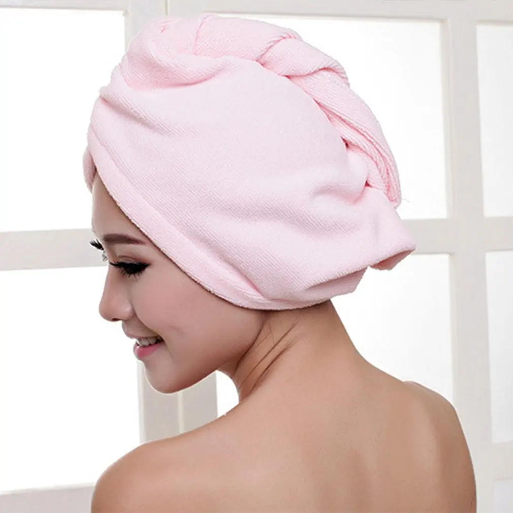 

Diffuser Superfine Fiber Bath Hair Dry Hat Shower Cap Soft Strong Water Absorbing Quick Dry Head Towel Cap Hat For Bathing