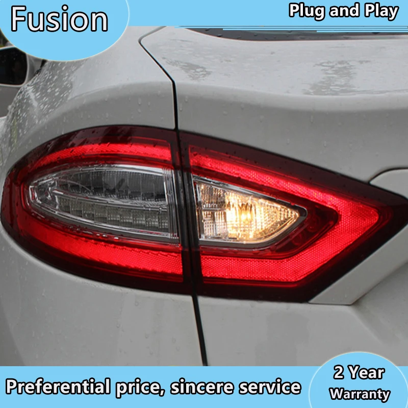 

Car Styling Tail Light Case For Ford Fusion Taillights 2013-2016 Mondeo LED Tail Lamp Rear Lamp DRL+Brake+Park+Signal light