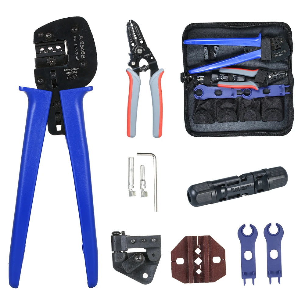 

KKmoon Professional Terminal Crimping Pliers Electrician Tools Set Kit Crimper & Cutter & Stripper Plier for Stripping Crimping