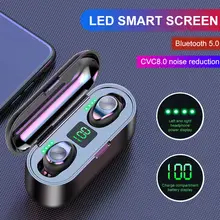 Новые Bluetooth 5,0 наушники светодиодный аккумулятор с цифровым дисплеем CVC 8,0 наушники с шумоподавлением и чехол для зарядки