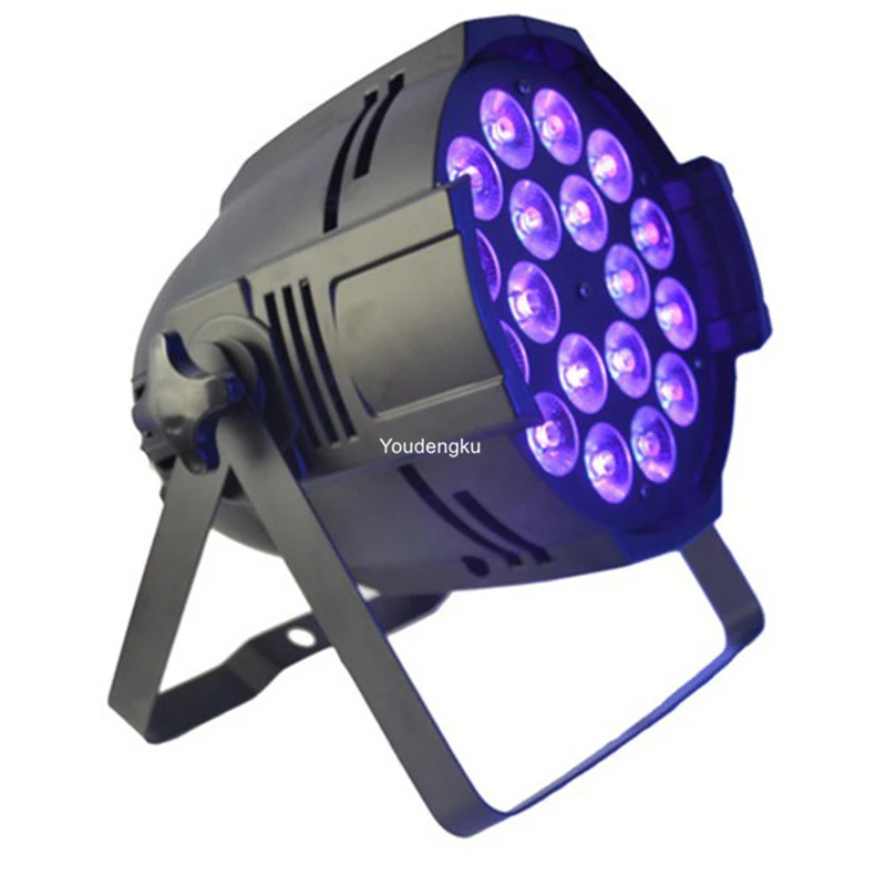 

6pcs led par rgbwa uv dmx 18*18W 6-in-1 RGBWAUV spot wash par64 can led stage Event light