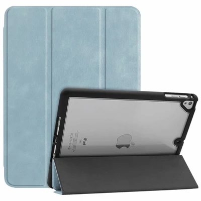 Синий 30 шт. для iPad 9,7 чехол книжка откидная крышка для iPad Air 2 Air 1 чехол 5 6 5th 6th поколения со стилусом расположение ручки - Цвет: Синий