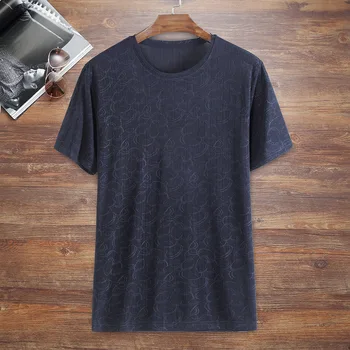 

Summer Dress Plus Fat plus Size Men Short Sleeve T Shirt Fat Man Round Neck Men's Wear T Shirt Half Sleeve Clothes Spuer