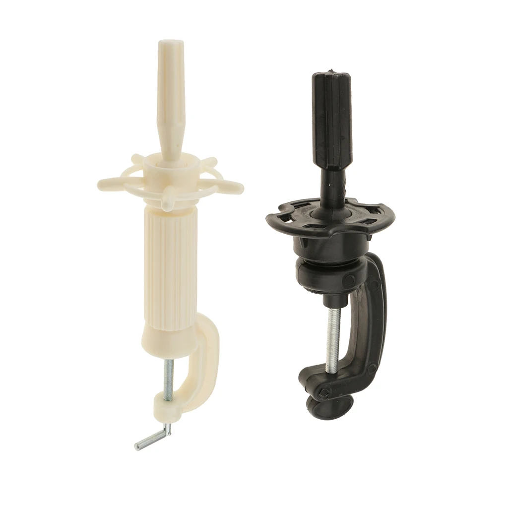 2pcs Cosmetology Mannequin Head Eyelashes Practice Model Holder Clamp Stand