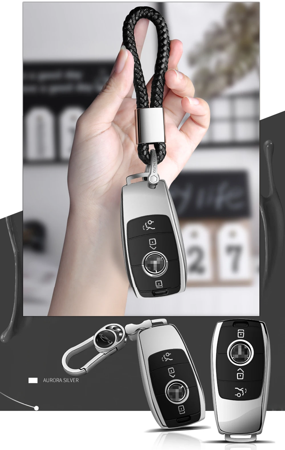 Высокое качество PC+ ТПУ чехол для ключей защитный чехол для Mercedes Benz E series E200 E200L E300L S320L S350L
