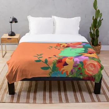 

The Green Lady Blanket Wool Flannel Plush Blanket Bedspread For office Sherpa Blanket Couch Quilt Cover Travel