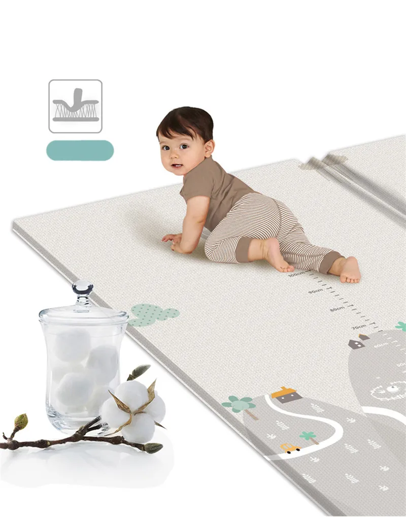 XPE Kids Rug Foldable Cartoon Baby Play Mat Toys For Children Mat Playmat Puzzle Carpets in The Nursery Play Game Mat