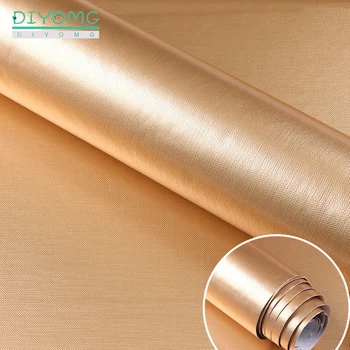 

New Gold Kitchen Oil-proof Wall Stickers Waterproof Self Adhesive Wallpaper Anti-fouling Stove Cabinet Foil Film Contact Paper