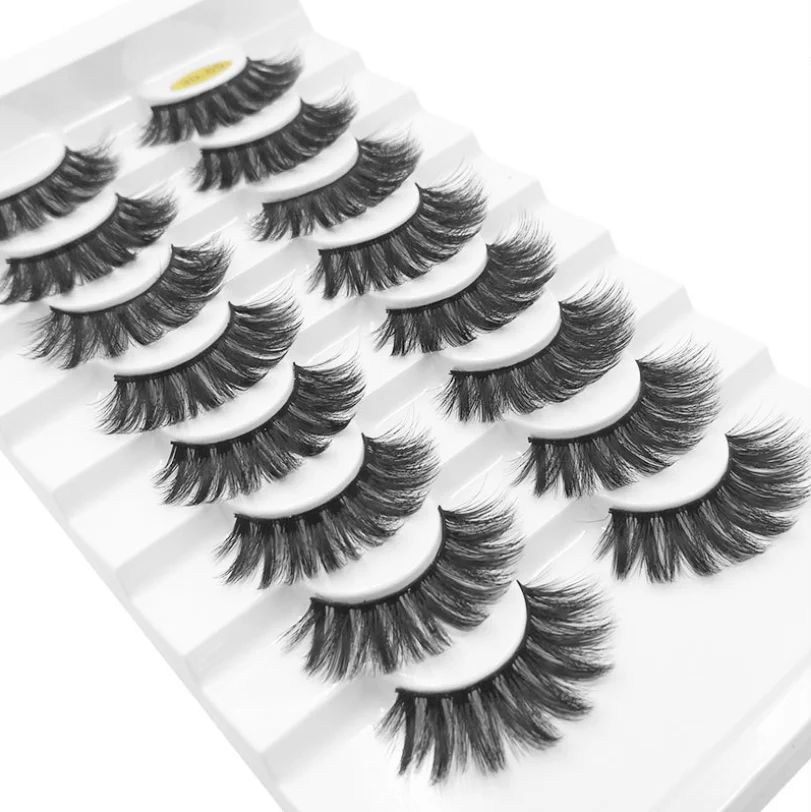 8 пар искусственных ресниц Wispy 3D из норки натуральные длинные ресницы ручной
