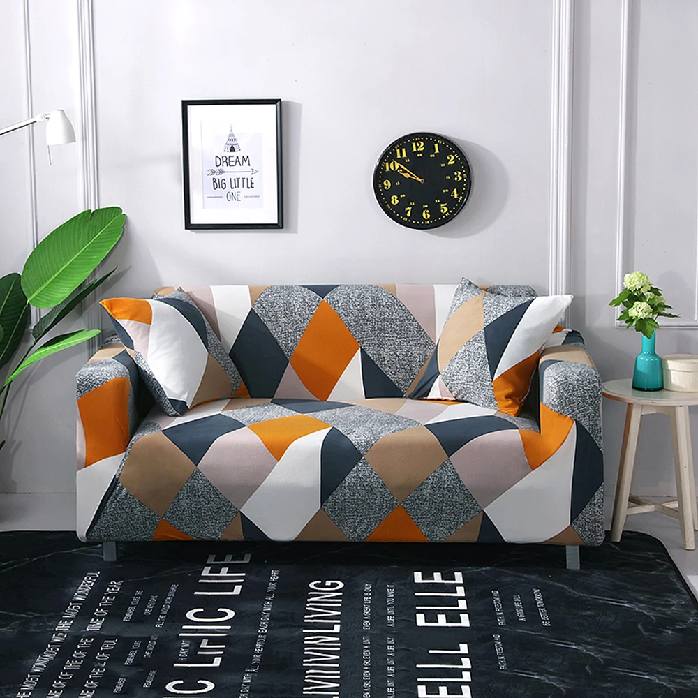 Four Season Non-slip Sofa Covers Stretch All-inclusive Polyester Slipcover Elastic Cushion For Living Room | Дом и сад