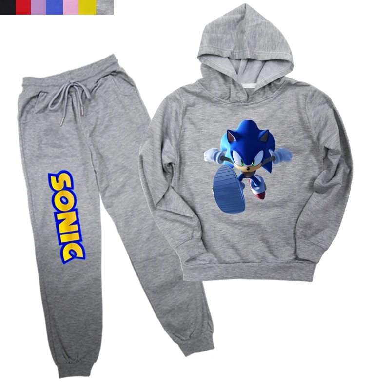 SNOIC/красивый синий костюм для бега, детская одежда, 2 предмета для мальчиков и девочек, детская одежда, толстовки, Молодежный хлопковый костюм для бега