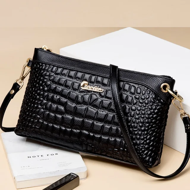 ZOOLER 2020 Pattern  Real woman bag genuine leather Shoulder bags Female cross body bags famous brands fashion purses#D265