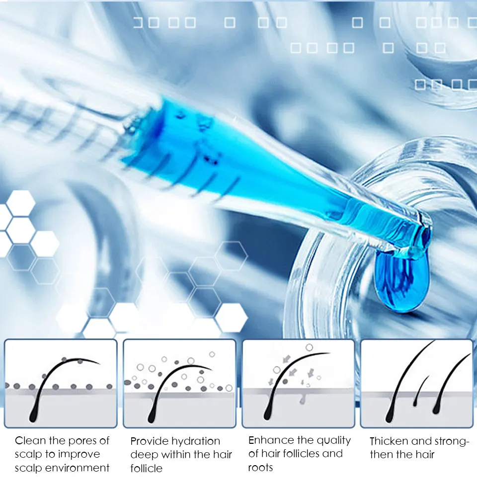 Crescimento do Cabelo Perda de Cabelo Haircube Spray Essência Óleo Essencial Reparação Tratamento Anti Produto Rápido Soro Cabelo Tônico 6 Prod. perda cab. masc.