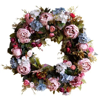 

Door Wreath Large Garland Artificial Flower Wreath Wall Hanging Door Decoration Home Decoration Farmhouse Decor