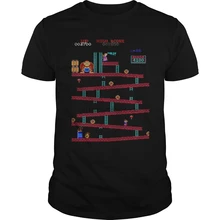 Мужская футболка DONKEY KONG, аркадная игра, дизайнерская аркадная игра MARIO DONKEY KONG, аркадное искусство, крутая футболка с принтом, футболки, Топ