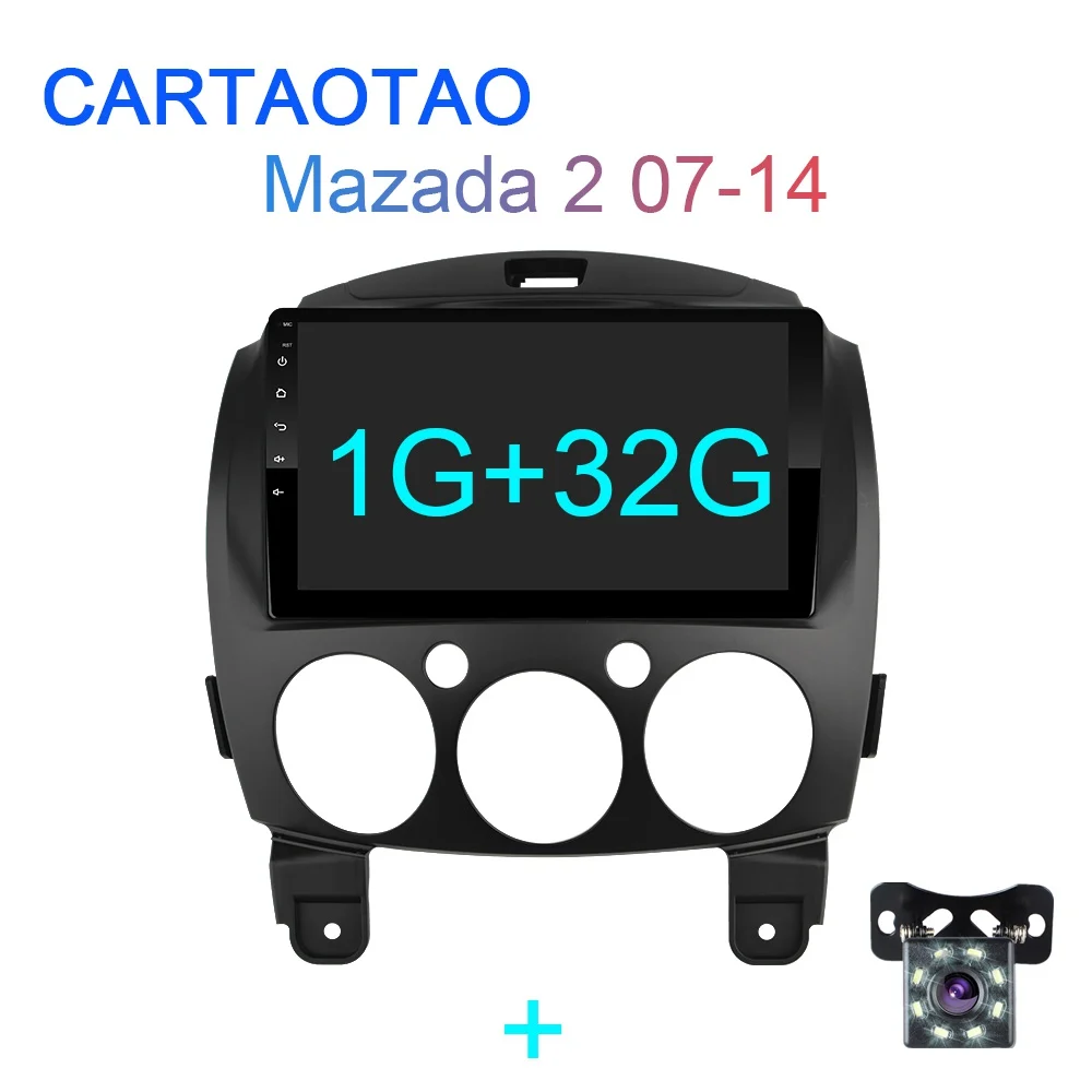 1G-32G-SXT 2G+ 32G " Android 8,1 GO автомобильный Радио dvd-плеер для MAZDA 2/Jinxiang/DE/третьего поколения 2007- 2Din радио gps навигация WiFi - Цвет: 1G-32G-SXT