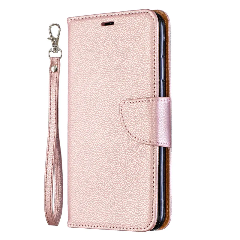 Pink Флип-чехол-кошелек для iphone 11 Pro X XR XS Max Fundas Lichi кожаный чехол для iphone 6 7 8 6s Plus Case Capa - Цвет: Pink