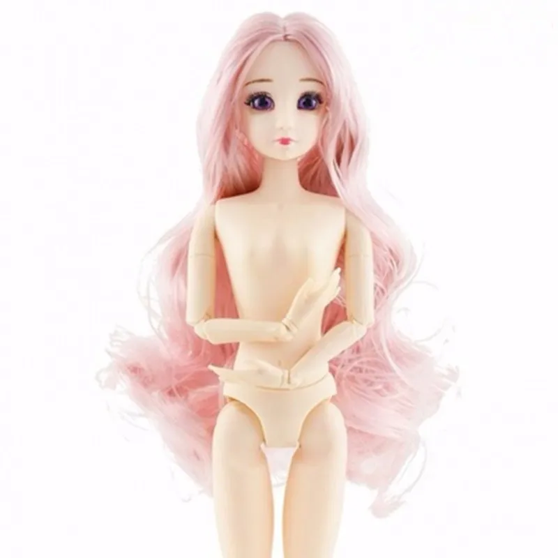 Прямая поставка модная Кукла BJD длинный парик для волос 3D глаза 20 шаровых