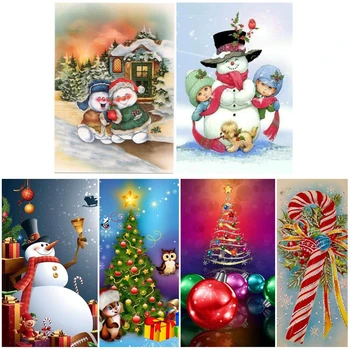 

5D DIY Diamond Painting Christmas Gift Cartoon Diamond Embroidery Full Set Diamond Mosaic Rhinestone Kid Bedroom Decorations