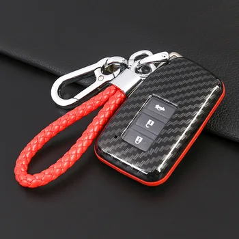 

2019 New Carbon Fiber Car Key Cases For Lexus ES200 Key Set 300h 2018 RX300 NX300 NX200 Car Key Case Accessories