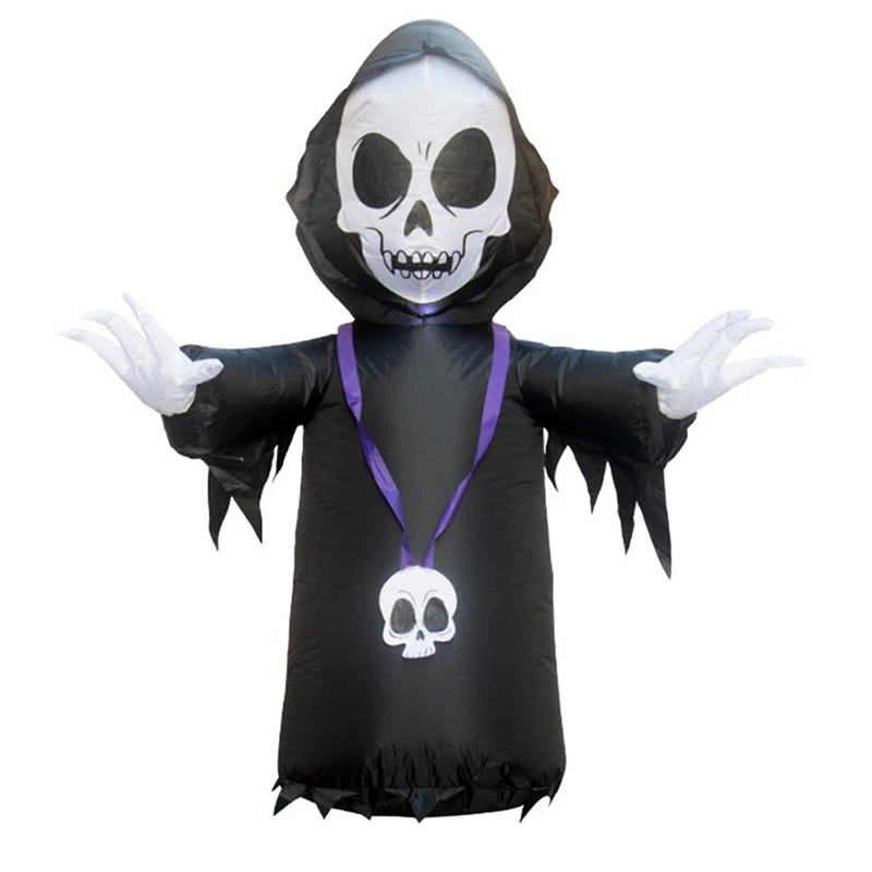 

Halloween Inflatable Black Ghost Outdoor Scary Decoration Halloween Party Inflatable Blow in Black Ghost Up Inflatable Witch