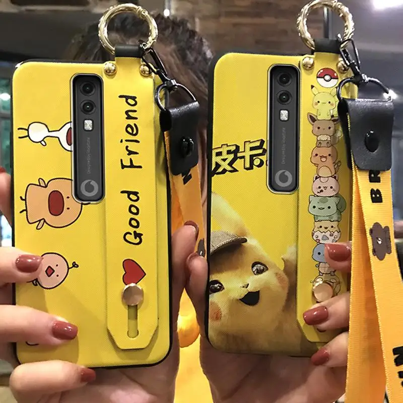 

Phone Case For Vodafone Smart V10 5.9-inch Lanyard Shockproof Cute Cartoon Series TPU Silicone Cover Phone Holder