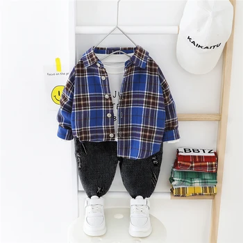 

HYLKIDHUOSE Boys Clothing Sets 2020 Spring Toddler Infant Clothes Casual Style Shirt Jeans Children Kids Vacation Costume