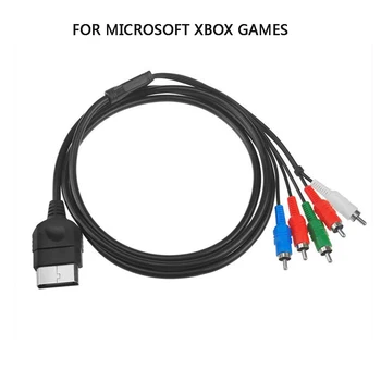 

New Games Accessories Audio Video Cable 1pcs 1.5M HD Component AV Cable Support 480/720/1080P for XBOX for Microsoft XBOX