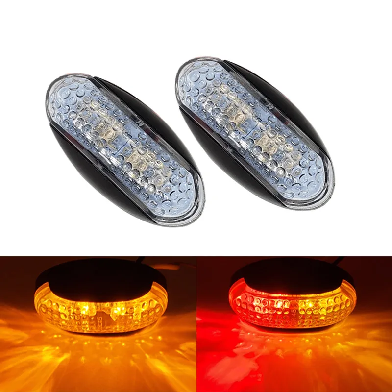 

24V LED Side Marker Light Auto Truck Lorry Trailer Bus Tail Brake Light Car Warning Lamp Indicator Light Turn Signal 12V LED