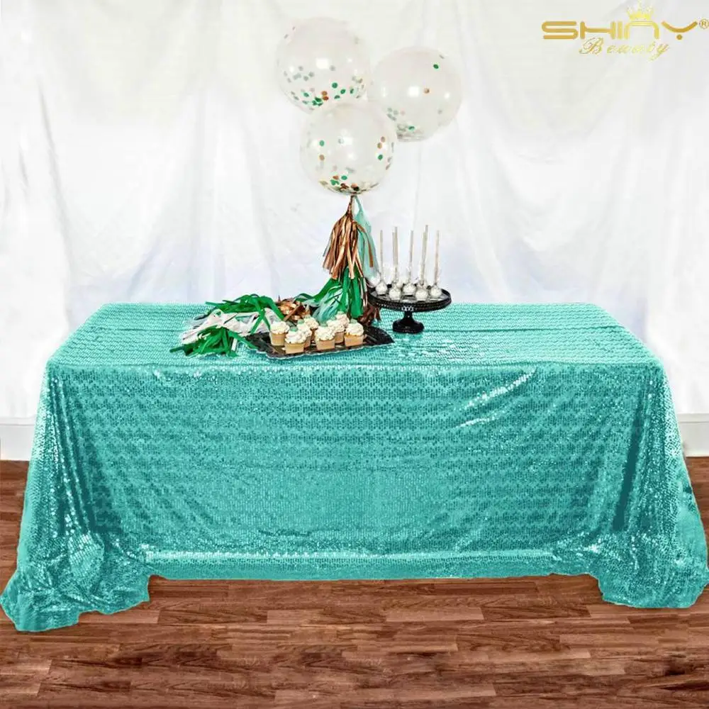 Русалки скатерти с пайетками крышка 60x102-Inch матовая зеленая ткань с блестками скатерти с пайетками ткань вечерние Tablecloth-M0928