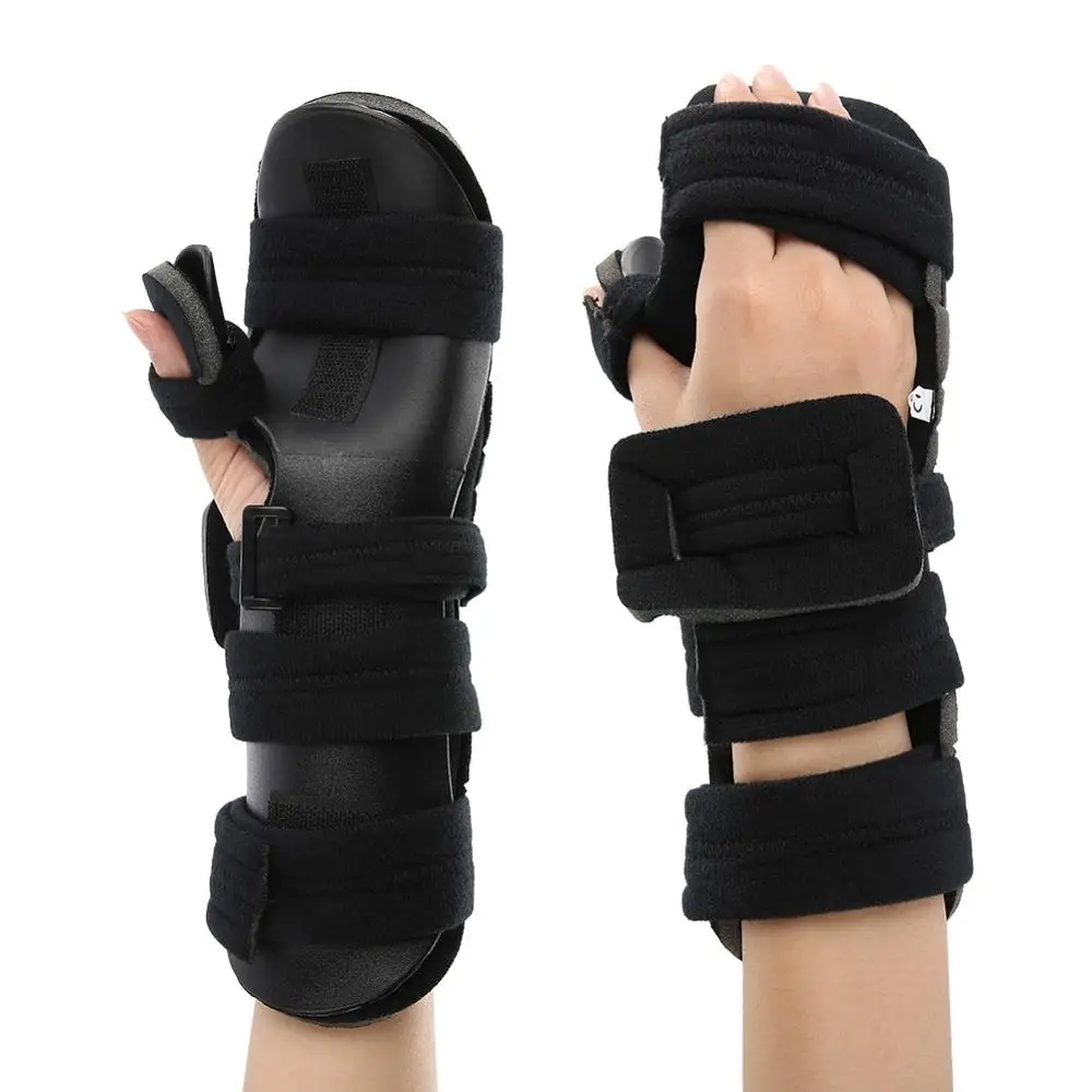 

Wristband Wrist Hand Strap Splint Sprain Protection Fracture Hand Training Arthritis Brace Support Adjustable S M L Left Right