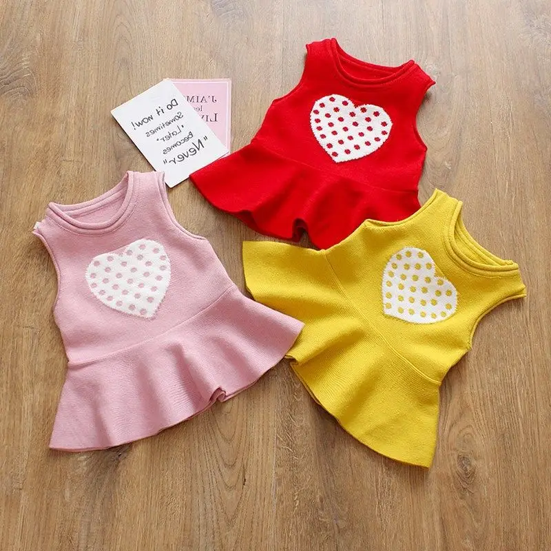 

Can Pick Code CHILDREN'S Sweater 2019 New Style GIRL'S Waistcoat Childrenswear Baby Knitwear Vest Skirt Children Baby Girls