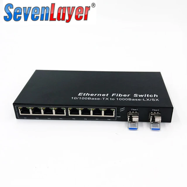 LAN Commutateur Ethernet Fibre Optique Commutateur Média Fibre