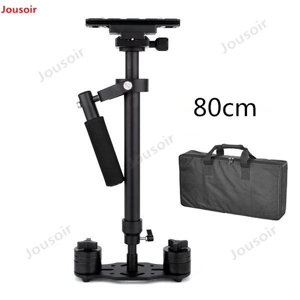 S40/S60/S80 Steadycam алюминиевый ручной Стабилизатор Steadicam+ сумка для переноски для DSLR видеокамеры фотографии CD50 T03 P - Цвет: 80cm